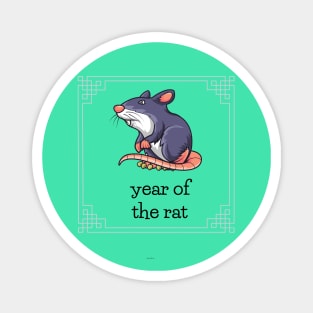 Chinese New Year of The Rat 2020 Meaning T-Shirt Magnet